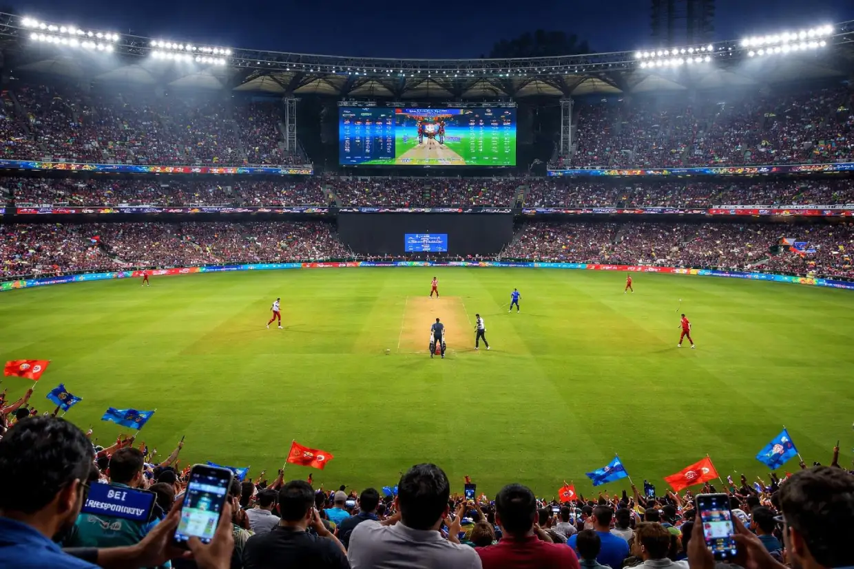 IPL match at Wankhede Stadium during cricket betting season